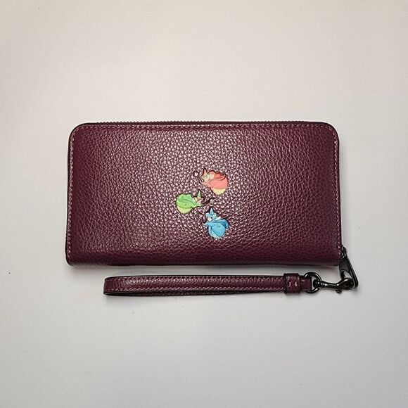 NWT CD971 COACH Disney X Long Zip Wallet Once Upon a Dream Sleeping Beauty - Picture 2 of 3